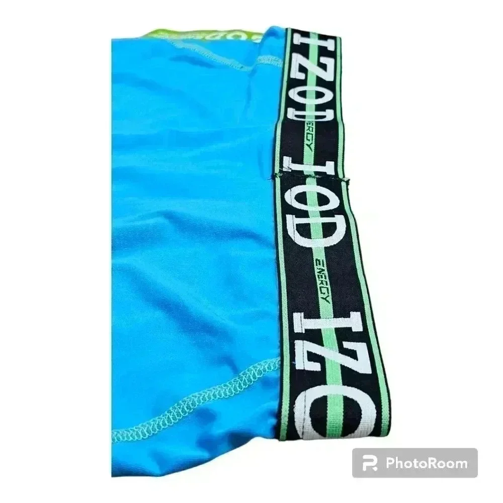 IZOD ENERGY ACTION STRETCH BOXER BRIEFS BLUE LARGE